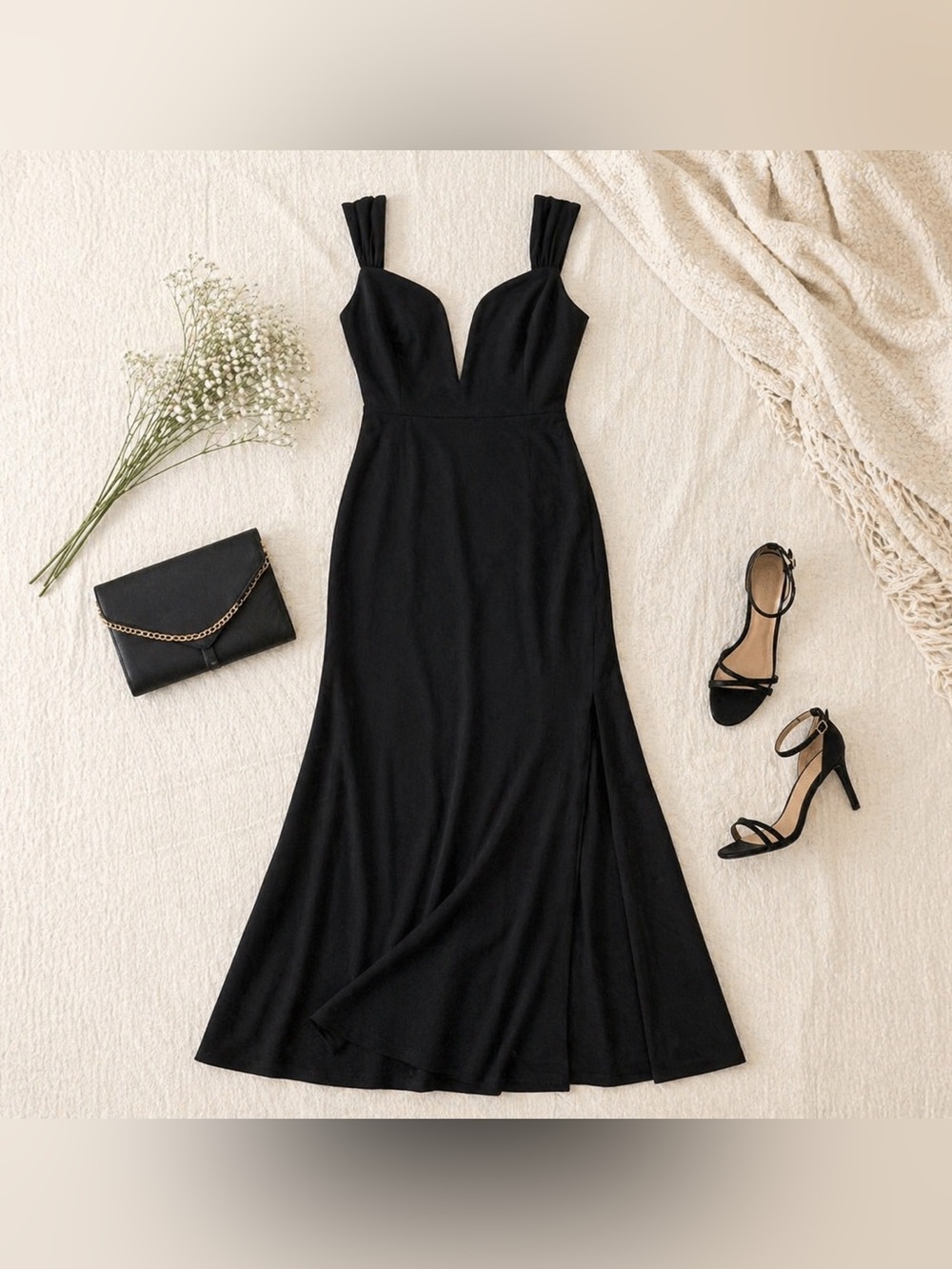 Elegant Black Off-Shoulder Dress - Juniors Size 1 🖤